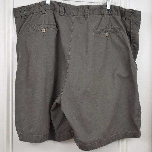 DXL HB Chino Shorts Men 50 R Brown Cotton Neutral Minimal Big & Tall Khaki - Picture 2 of 11